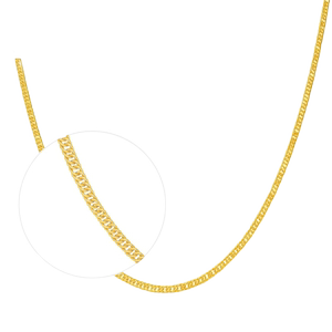 周生生黄金项链侧身项链足金素链珠宝饰品82568N计价