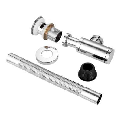 全铜墙排下水器台盆提篮防臭下水