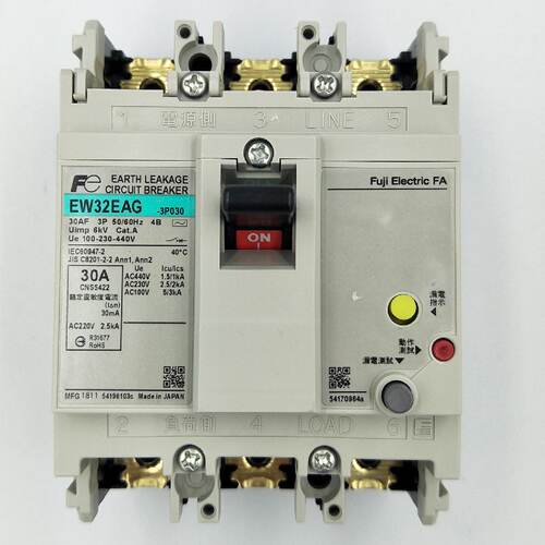 议价富士FUJI漏电断路器遮断器开关EW32EAG-3P 5A 10A 20A 30A 30