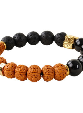 财运貔貅小金刚菩提黑玛瑙手串