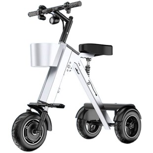 威尔杰迪48v折叠电动车双人便携小型轻便迷你三轮电动代步电瓶车