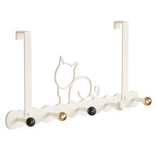 门后悬挂挂钩免打孔墙上衣服挂架卧室收纳置物架衣帽钩门上挂衣架