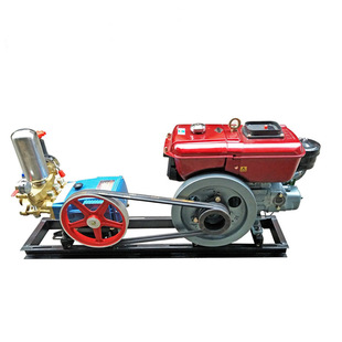 10 12匹柴油机120型三缸柱塞泵4500高山抽水扬程远送打药高压喷雾