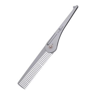 必唯纯钛户外折叠梳子便携随身梳子美发刘海梳子络腮胡迷你旅行