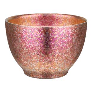 纯钛双层隔热小茶杯家用日式清酒品茗个主人户外露营建盏功夫茶具