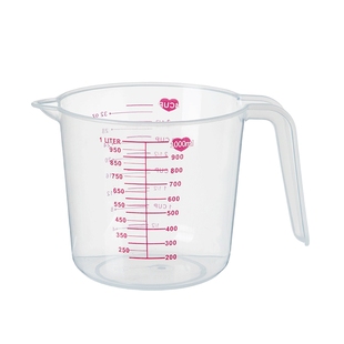 居家家带刻度量杯大容量1000ml加厚食品级耐高温烘焙奶茶计量水杯