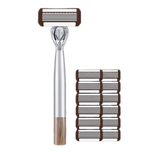 嘉之寇剃须刀八层刀片手动刮胡刀防刮伤刀片刮胡子刀剃毛刮胡子刀