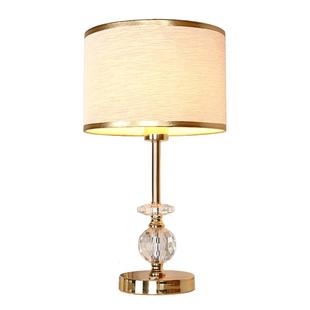 触摸感应可调光调色卧室床头灯现代温馨创意高档轻奢欧式水晶台灯