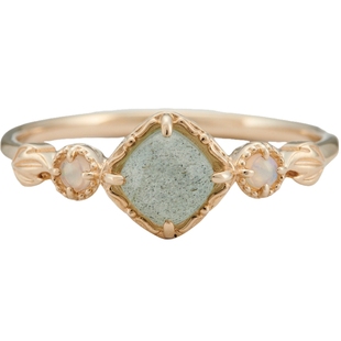 新年礼物agete/阿卡朵【春】9K金天河石戒指