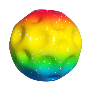 手腕弹力球带绳回弹月球石儿童腕力球解闷神器视力训练环保玩具