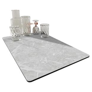 厨房台面吸水防霉垫子软硅藻泥吧台桌面餐具干燥杯垫洗手台沥水垫