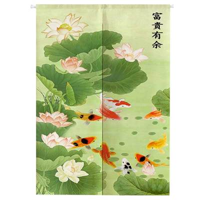 隔断帘中国风布艺爱尚家