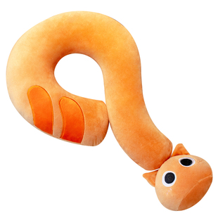 创意猫咪问号抱枕沙发客厅靠垫办公室午睡枕头脖子靠枕颈枕车载背