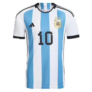 2022卡塔尔世界杯阿根廷主场球衣球员版10号梅西短袖足球服HF2157