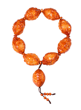 周派财神橄榄核手串纯