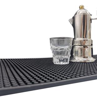 THREELIVES抗菌沥水垫咖啡吧台垫酒吧垫厨房防霉软胶垫防滑杯垫