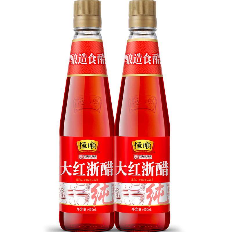 恒顺大红浙醋红醋水饺烤鸭泡萝卜