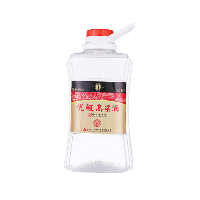 中华老字号几江牌60度2/4L桶装优级高粱酒泡酒专用白酒(纯粮酿造)