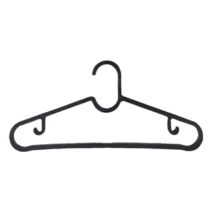 1家同款衣架埃斯汀黑色简约塑料衣架现代阳台卧室衣物衣服收纳