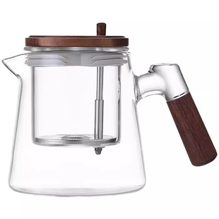 泡茶壶加厚玻璃耐高温套装过滤冲茶器茶水分离全玻璃食品级高颜值