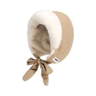 女秋冬雷锋帽韩版户外骑行季防寒保暖加厚包头帽大头围包包两用