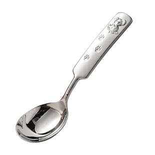 勺子不锈钢餐具宝宝儿童元宝勺子家用高档精致吃饭小勺子汤勺汤匙