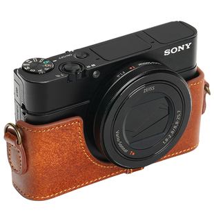 台湾TP 真皮适用于黑卡索尼RX100 M6 M7相机包RX100VII保护套手柄