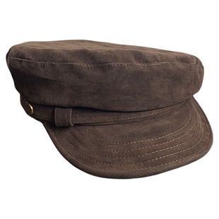 韩版复古秋冬保暖麂皮绒贝雷帽女高级感英伦风显脸小画家报童帽子