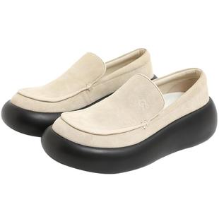 CALVINLUO 软底一脚蹬懒人鞋25新品复古老钱风舒适休闲女款乐福鞋