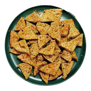 四川泸州叙永麻辣豆腐干手工油炸脆豆干三角辣条零食小吃包邮