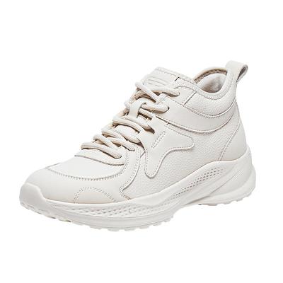 百丽厚底增高运动休闲靴女冬季新款高帮加绒棉鞋休闲鞋E6K1DDD5