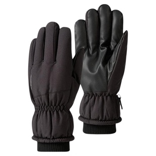 MISSION UV滑雪手套冬天防寒户外骑行骑电动车保暖防水加绒手套男