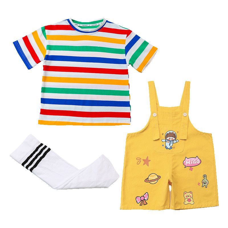 六一儿童演出服夏季小学生校服幼儿园园服班服姐弟背带裤运动套装