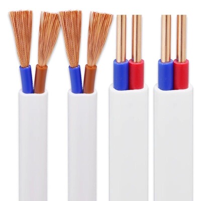 家用电线二芯白色护套电源线电缆