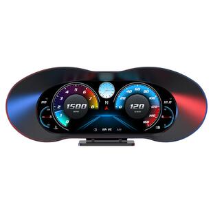 hud抬头显示器obd汽车通用多功能液晶速度仪表gps车速显示屏改装