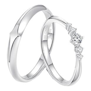 Fanci范琦余生戒指时尚小众告白男款闭口戒925银生日礼物