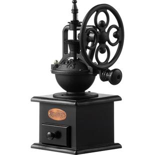 手磨咖啡机复古家用手动咖啡豆研磨机咖啡磨粉机器具手摇磨豆机