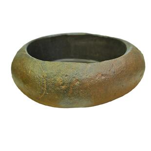 创意石头花盆鹅卵石菖蒲植物多肉复古盆景摆件宠物水培小花盆鱼缸