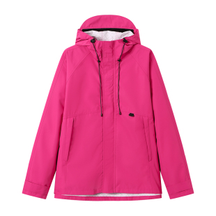 冲锋衣女款三合一户外玫红色冲锋衣防风外套男新款徒步登山服夹克