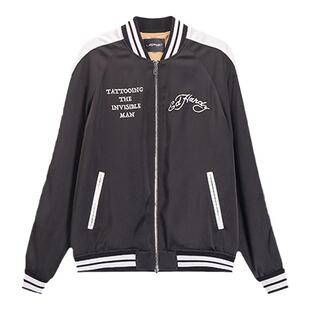 Ed Hardy埃德哈迪秋季新款美式复古虎头男士夹克衫拉链外套