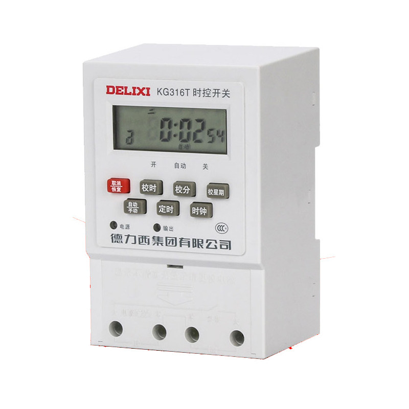 德力西KG316T微电脑时控开关 路灯电子定时器开关 时间控制器220v