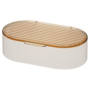 轻奢台面肥皂盒创意带盖沥水盒便携式家用卫生间浴室收纳香皂盒子