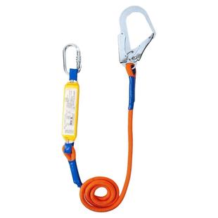 安全带高空作业保险绳延长挂绳缓冲包单挂钩绳子双大钩配件连接绳