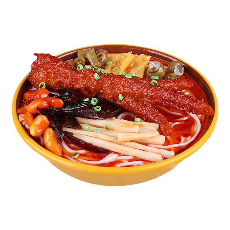 仿真螺蛳粉模型假碗面条食物蔬菜鸡爪蛋米粉菜品美食拍摄道具摆件