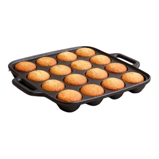 敬辉加厚无涂层家用铸铁商用章鱼小丸子不粘锅蛋糕模具烤箱用16孔