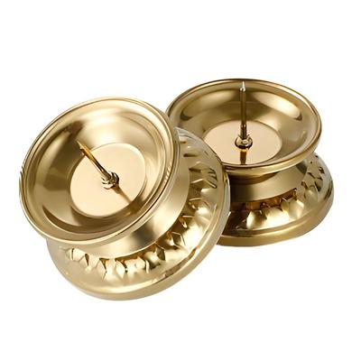 供佛合金蜡烛台婚庆用具拜神