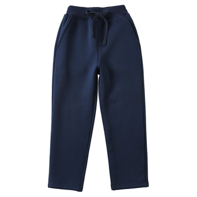 儿童灰色校服裤子加厚绒羊羔绒