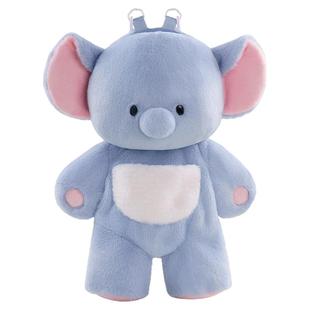 古力guliguli小象趴趴包斜挎可爱毛茸茸玩偶双肩背包包女生日礼物