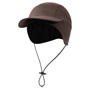 秋冬季防风护耳帽男女士户外登山帽子鸭舌帽加绒保暖骑车护额冷帽