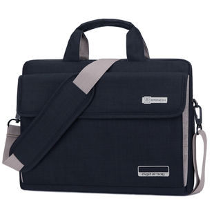 全气囊防震笔记本电脑手提包适用联想15.6寸华硕戴尔苹果14单肩防泼水16寸华为男女士2024新款斜挎游戏本背包